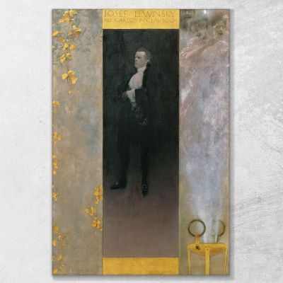 Josef Lewinsky Als Carlos In Clavigo Gustav Klimt kg100 canvas print 