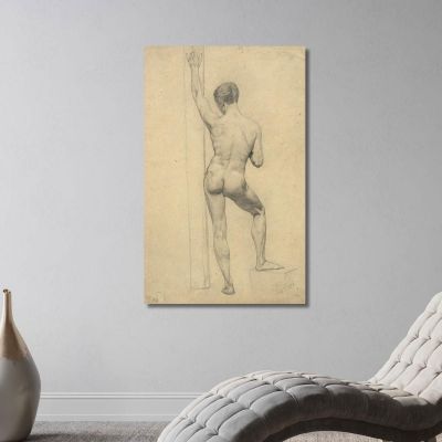 Male Academy Nude Back View Gustav Klimt kg113 canvas print 