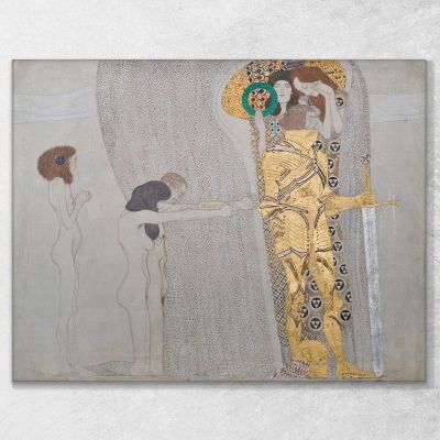 Beethoven Frieze The Sufferings Of Weak Humanity Gustav Klimt kg145 canvas print 