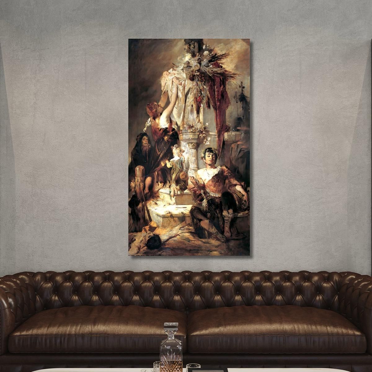 Ancient Victim Scene Hans Makart hmk7 canvas print 