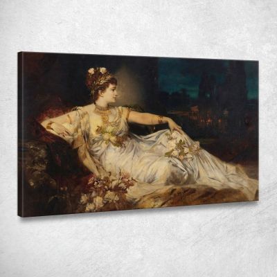 Charlotte Wolter Als Messalina Hans Makart hmk11 canvas print 