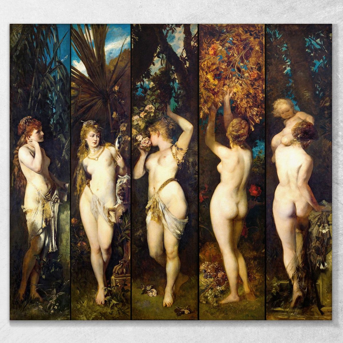 The Five Senses Hans Makart hmk14 canvas print 