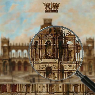 Design For A Palace Facade Hans Makart hmk19 canvas print