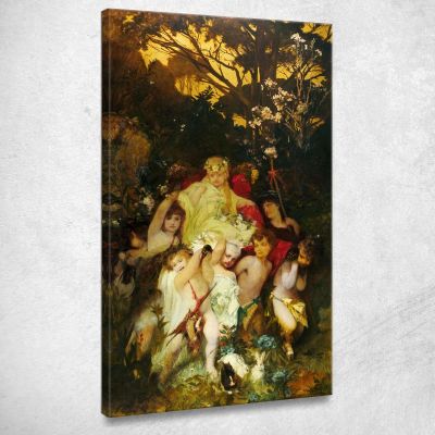 Modern Amoretti Hans Makart hmk36 canvas print 