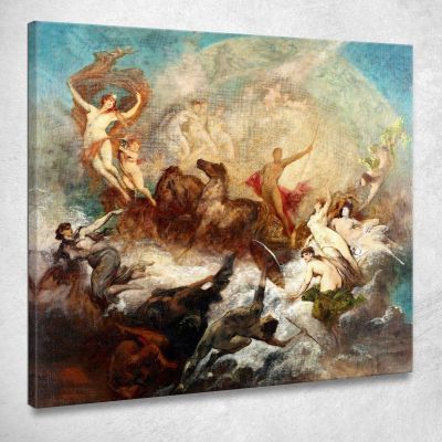 The Victory Of Light Over Darkness Hans Makart hmk65 canvas print 