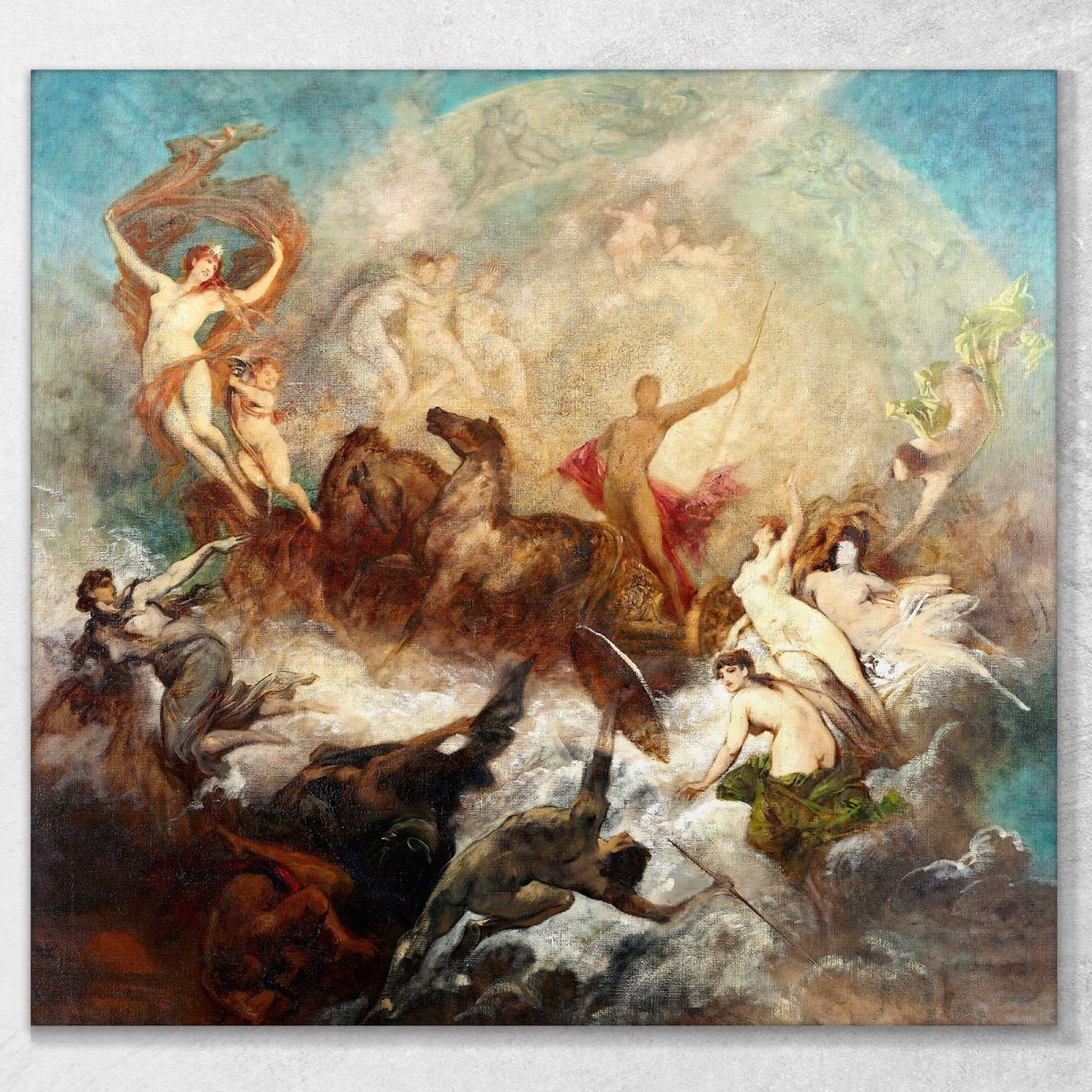 The Victory Of Light Over Darkness Hans Makart hmk65 canvas print 