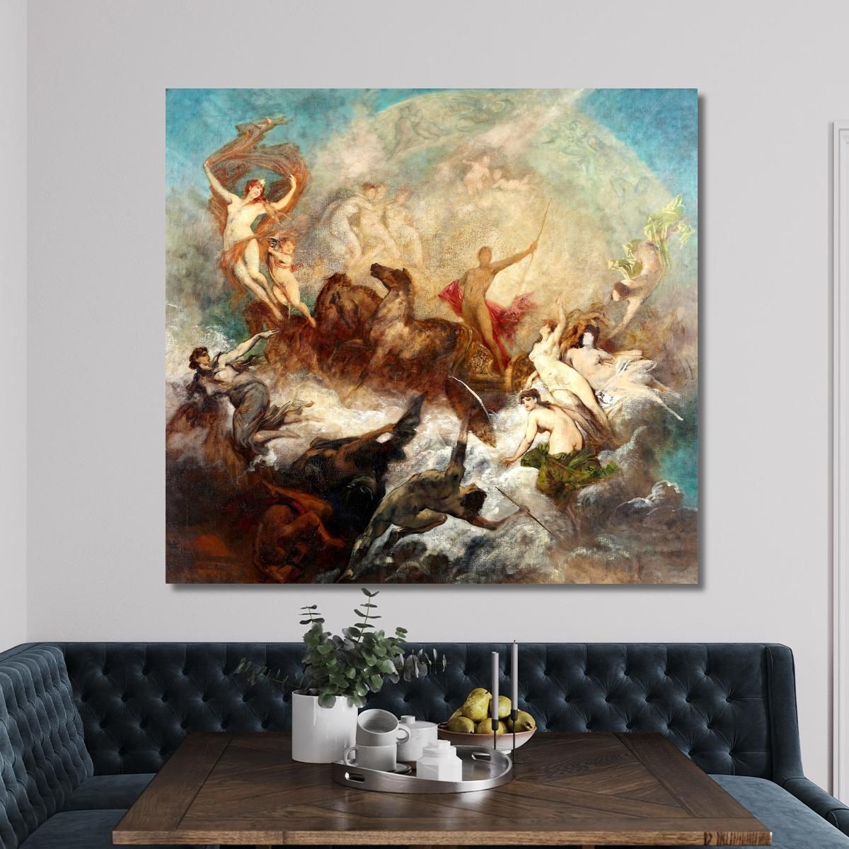 The Victory Of Light Over Darkness Hans Makart hmk65 canvas print 