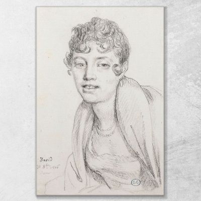 Bust Of Angelique Mongez Jacques Louis David jld4 canvas print 