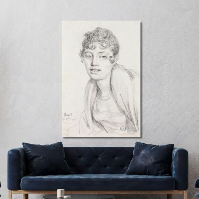 Bust Of Angelique Mongez Jacques Louis David jld4 canvas print 