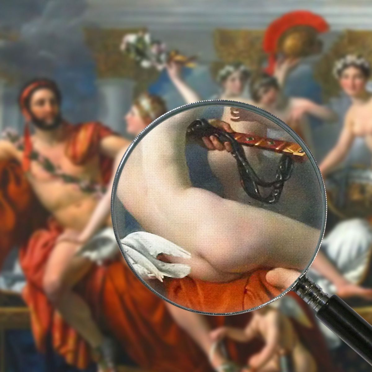 Mars Disarmed By Venus Jacques Louis David jld13 canvas print