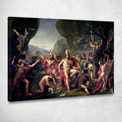 Leonidas At Thermopylae Jacques Louis David jld14 canvas print 