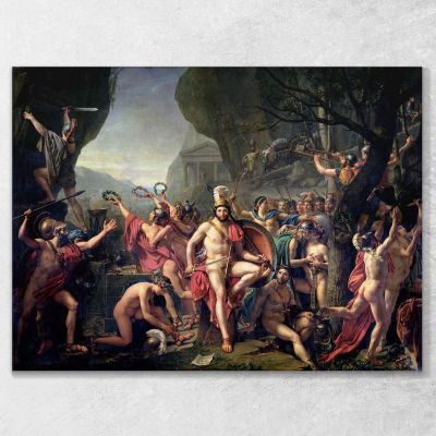 Leonidas At Thermopylae Jacques Louis David jld14 canvas print 