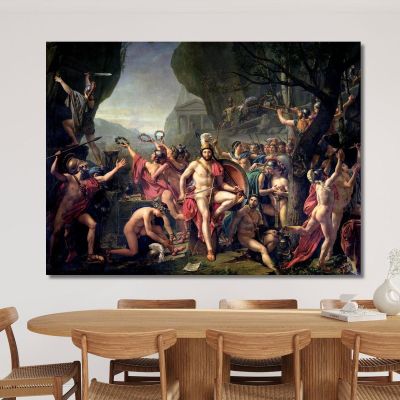 Leonidas At Thermopylae Jacques Louis David jld14 canvas print 