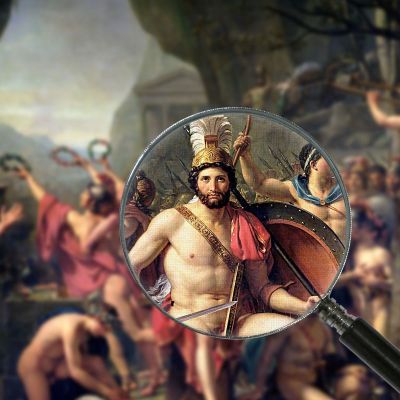 Leonidas At Thermopylae Jacques Louis David jld14 canvas print