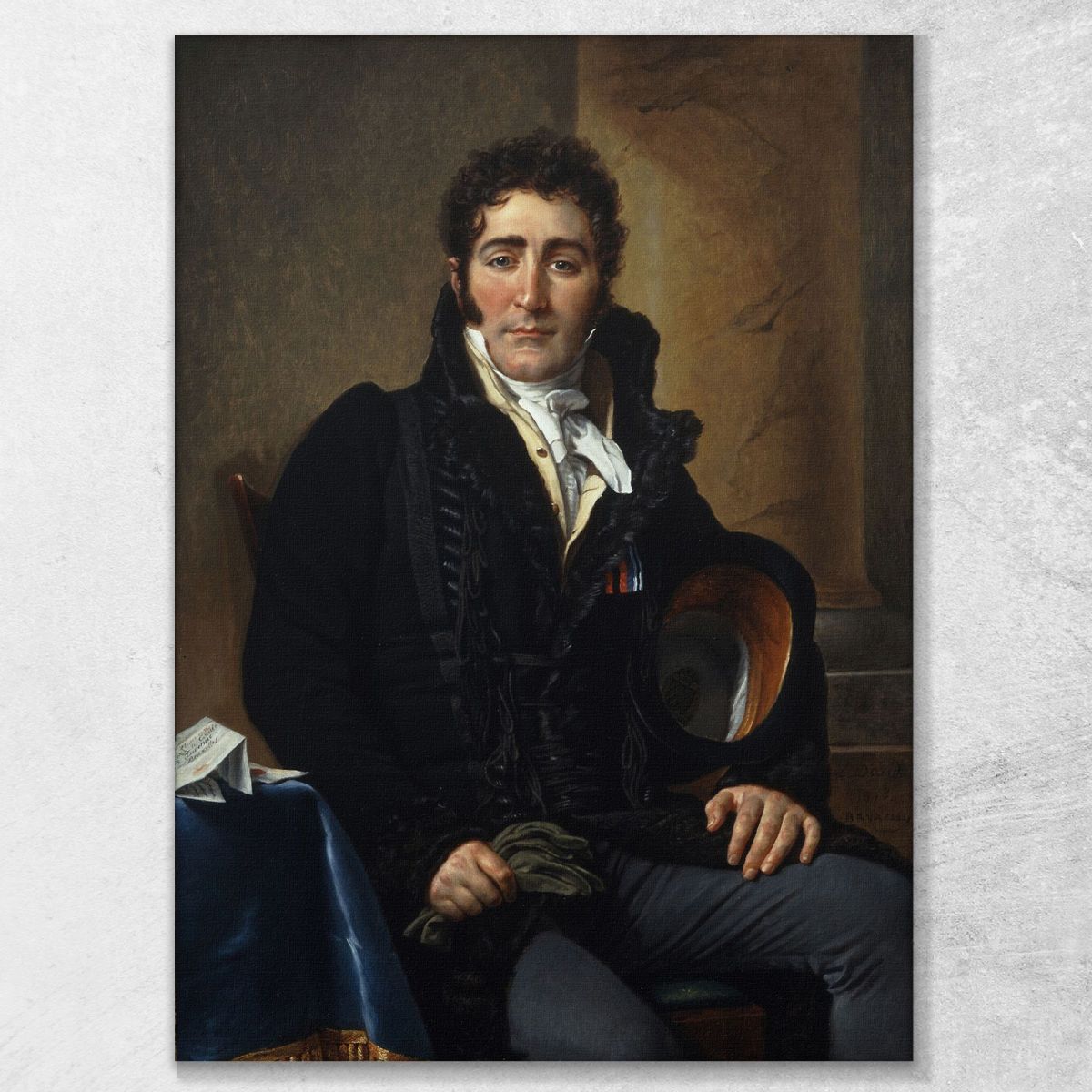 Portrait Of The Comte De Turenne Jacques Louis David jld28 canvas print 