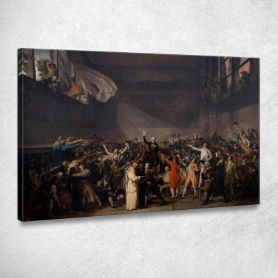 Oath Of The Jeu De Paume June 20 1789 Jacques Louis David jld30 canvas print 