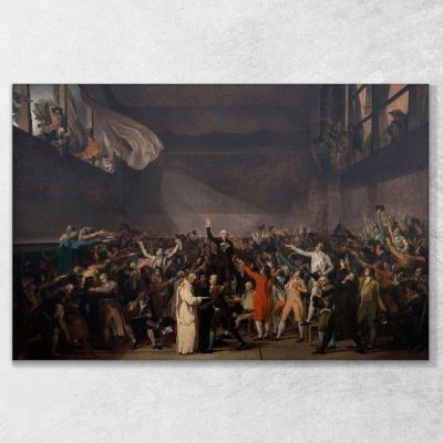 Oath Of The Jeu De Paume June 20 1789 Jacques Louis David jld30 canvas print 