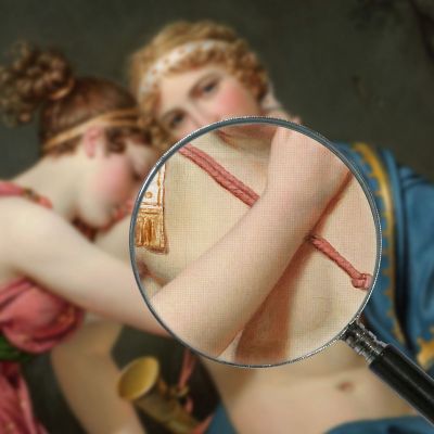 The Farewell Of Telemachus And Eucharis Jacques Louis David jld40 canvas print