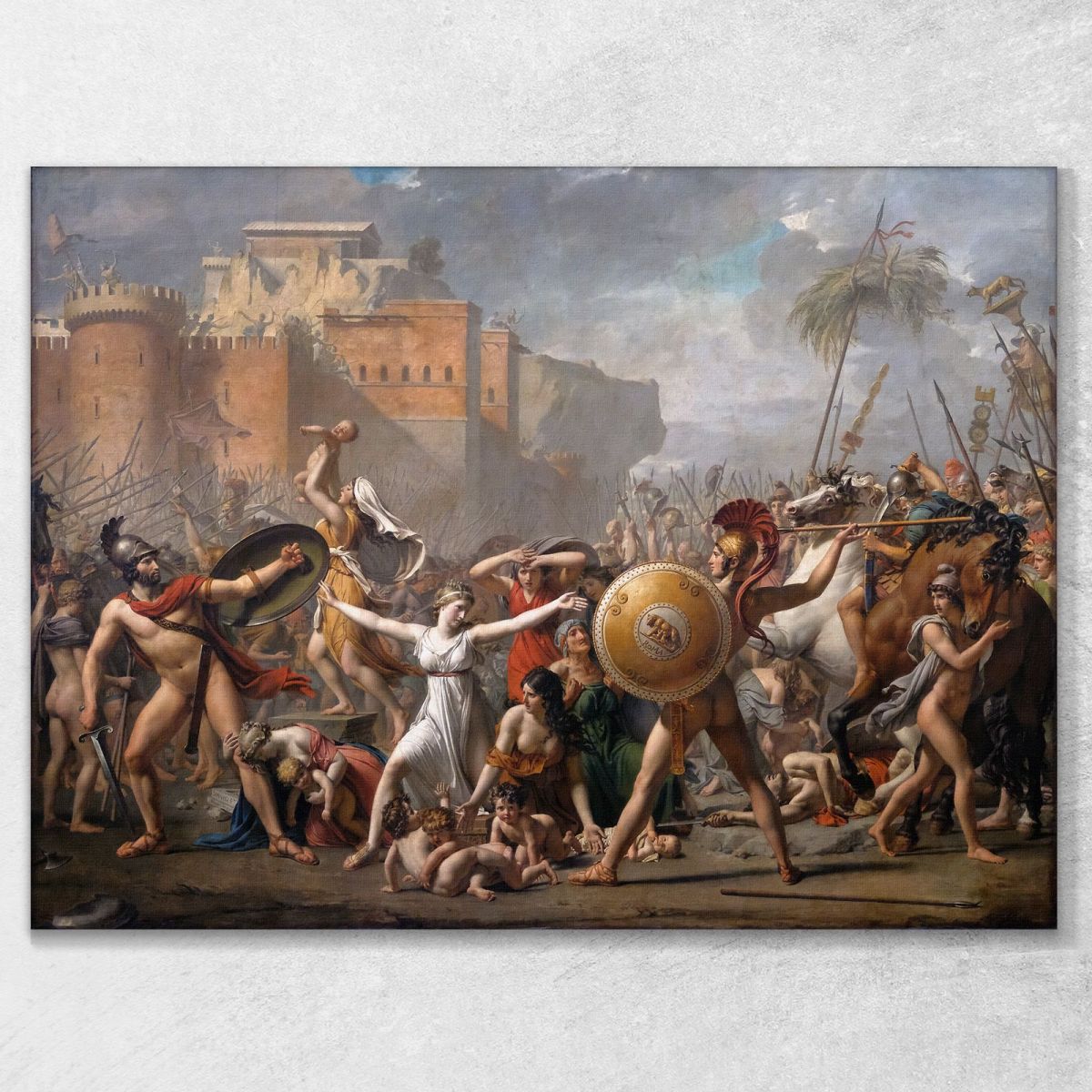 The Intervention Of The Sabine Women Jacques Louis David jld42 canvas print 