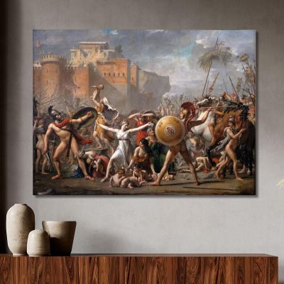 The Intervention Of The Sabine Women Jacques Louis David jld42 canvas print 