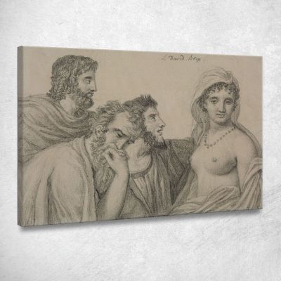 Phryné Before The Judges Jacques Louis David jld52 canvas print 