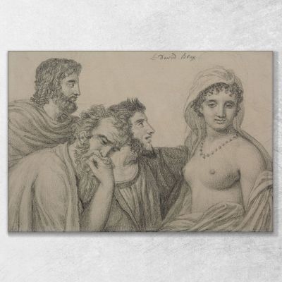 Phryné Before The Judges Jacques Louis David jld52 canvas print 