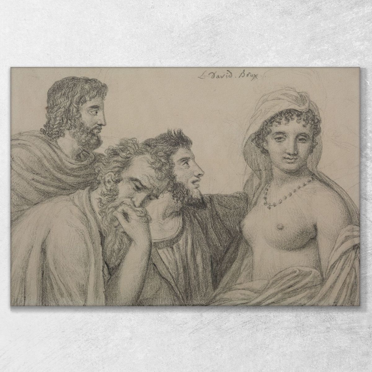 Phryné Before The Judges Jacques Louis David jld52 canvas print 