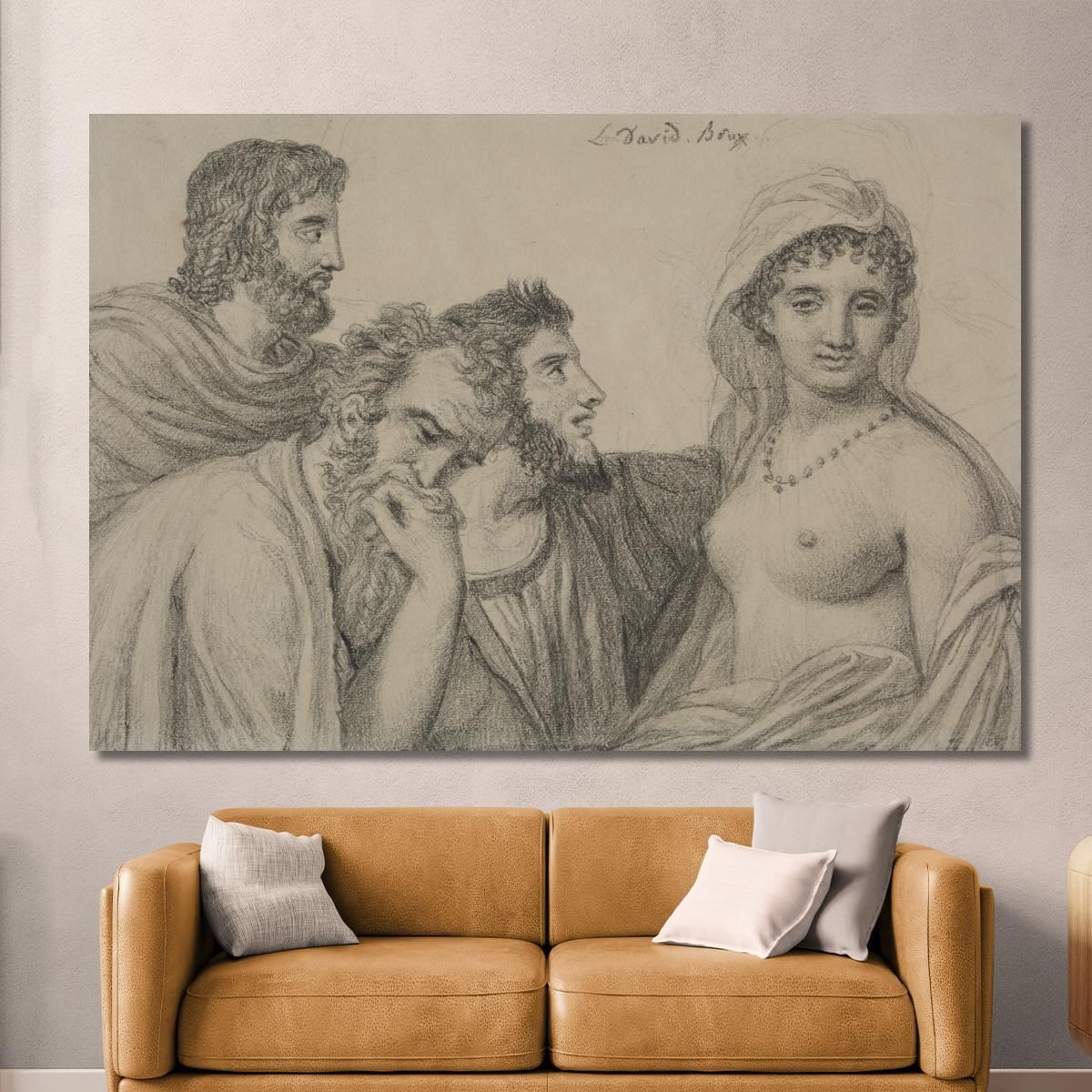 Phryné Before The Judges Jacques Louis David jld52 canvas print 
