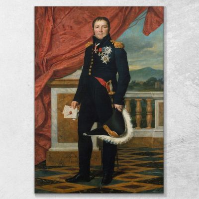 Portrait Of French Politician And Soldier Étienne Maurice Gérard Jacques Louis David jld54 canvas print 