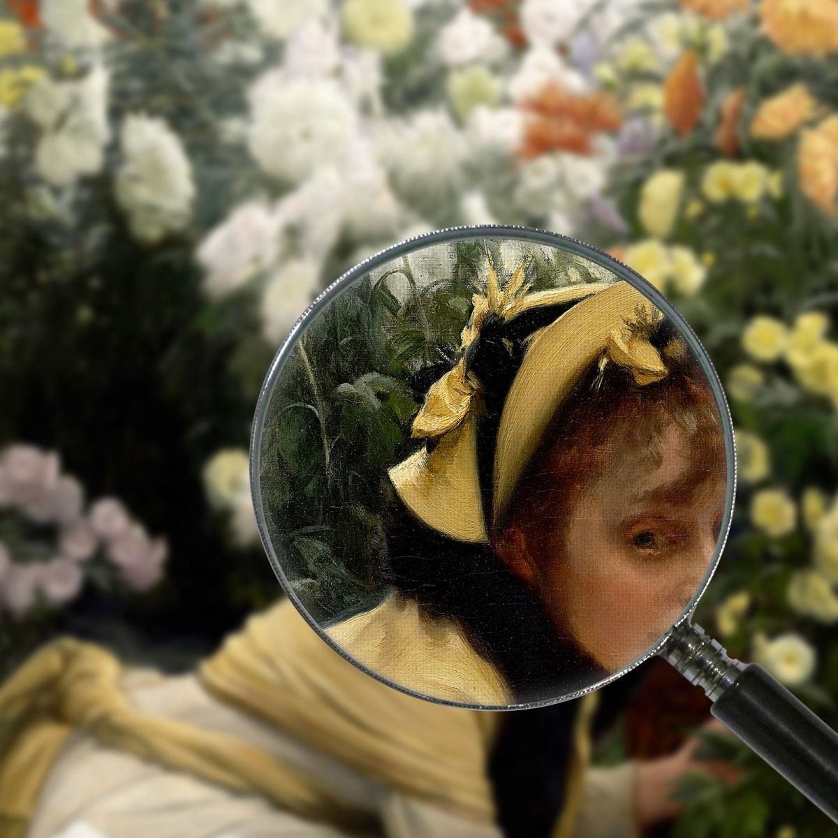 Chrysanthemums James Tissot jts12 canvas print