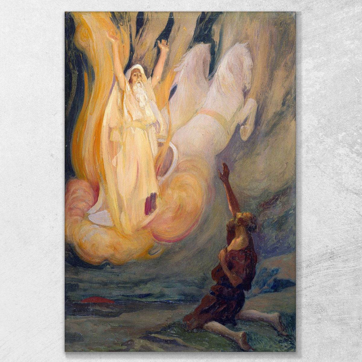 Elijah Ascends In A Chariot Of Fire James Tissot jts22 canvas print 