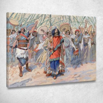 Festivities In Honour Of David James Tissot jts28 canvas print 