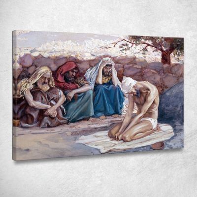 Job And His Three Friends James Tissot jts45 canvas print 