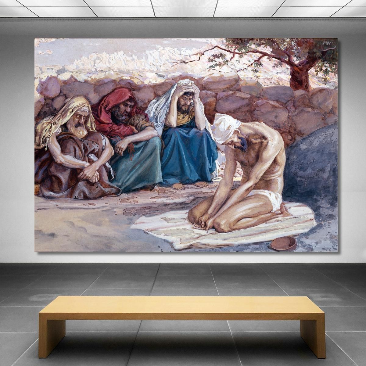 Job And His Three Friends James Tissot jts45 canvas print 