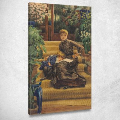 The Elder Sister The Elder Sister James Tissot jts56 canvas print 
