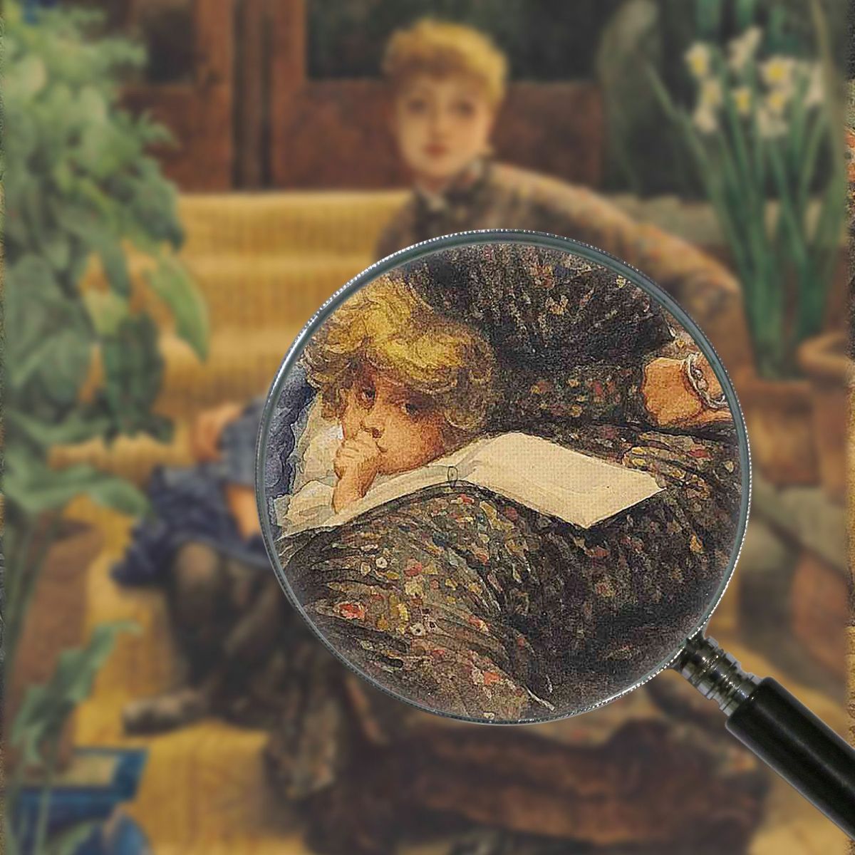 The Elder Sister The Elder Sister James Tissot jts56 canvas print