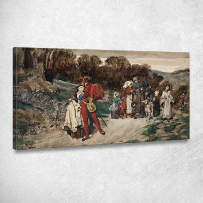 The Departure Of The Fiancé James Tissot jts60 canvas print 
