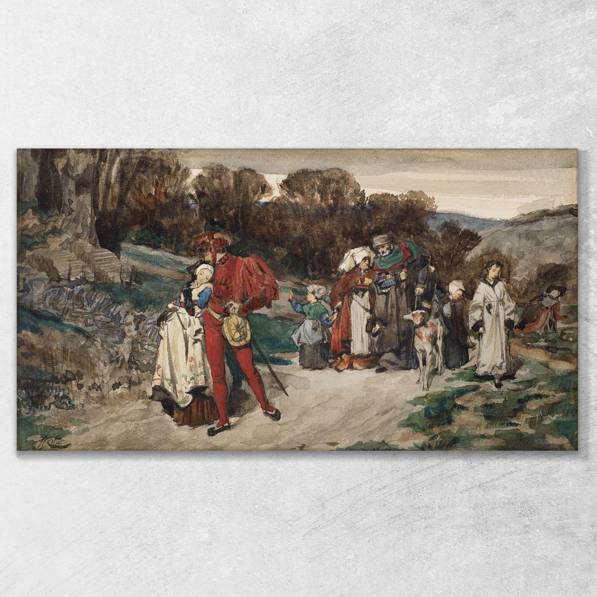 The Departure Of The Fiancé James Tissot jts60 canvas print 