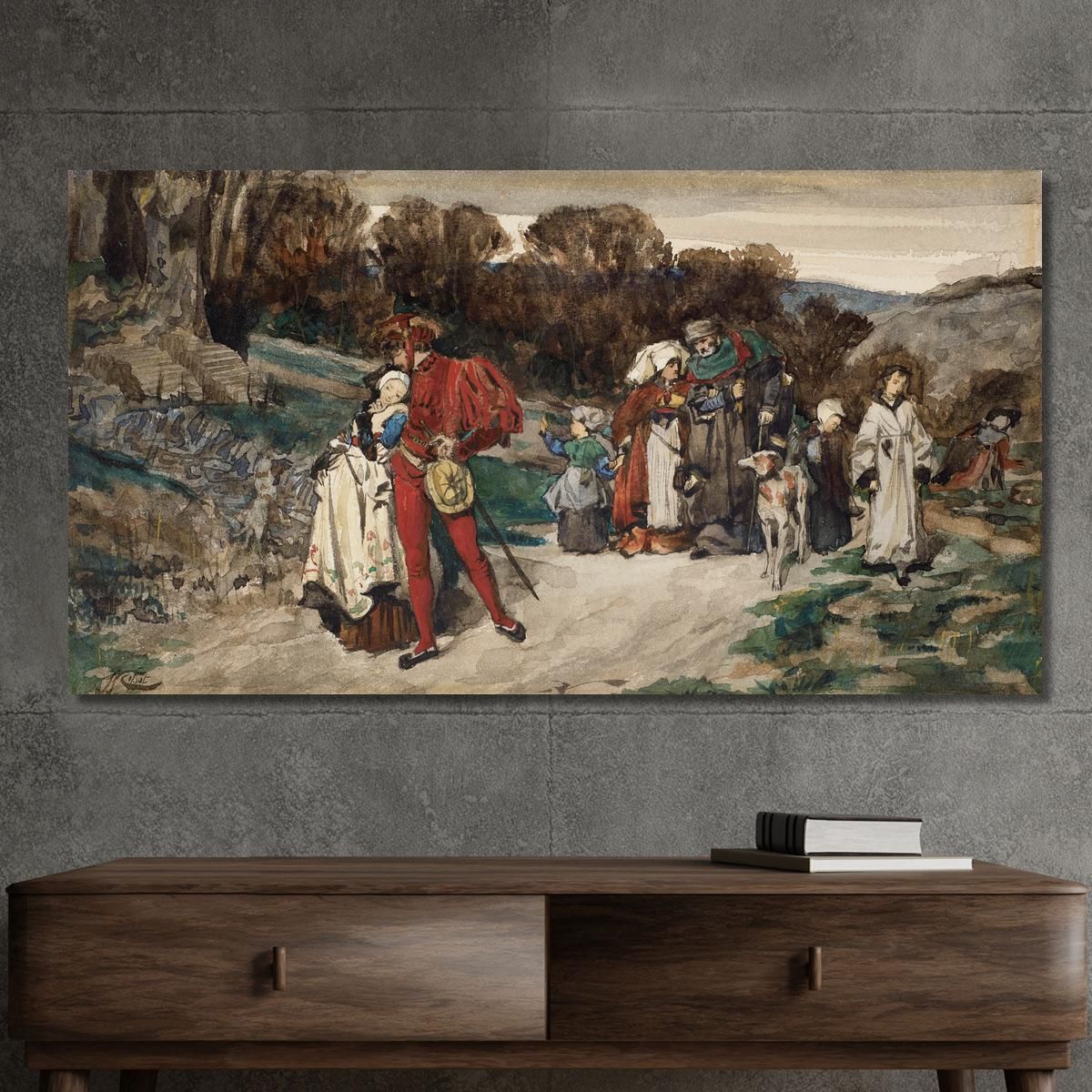The Departure Of The Fiancé James Tissot jts60 canvas print 