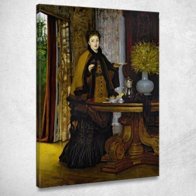 Le Goúter The Snack James Tissot jts61 canvas print 