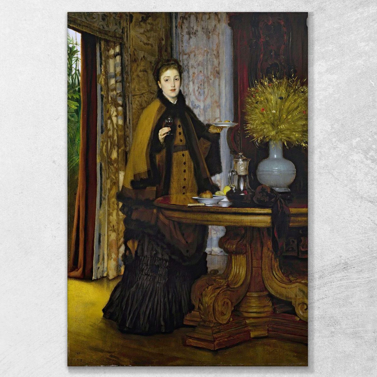Le Goúter The Snack James Tissot jts61 canvas print 