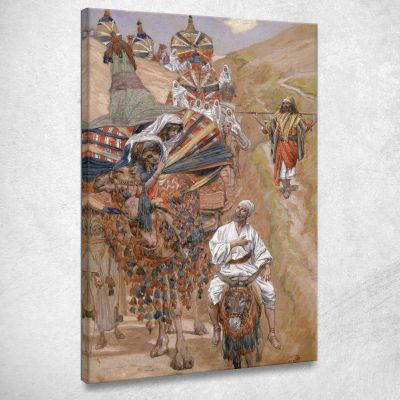 Rebecca Meets Isaac By The Way James Tissot jts86 canvas print 