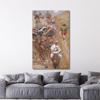 Rebecca Meets Isaac By The Way James Tissot jts86 canvas print 