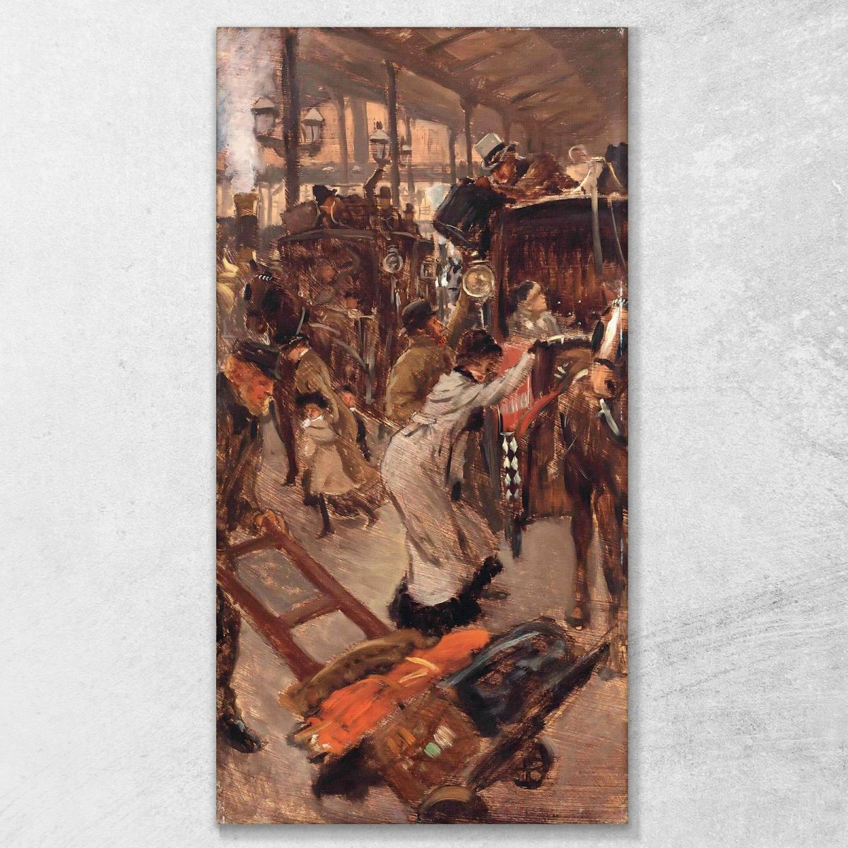 The Cab Road Victoria Station James Tissot jts111 canvas print 