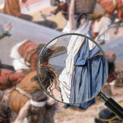 The Gathering Of The Manna James Tissot jts119 canvas print