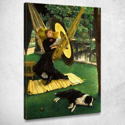The Hammock James Tissot jts121 canvas print 