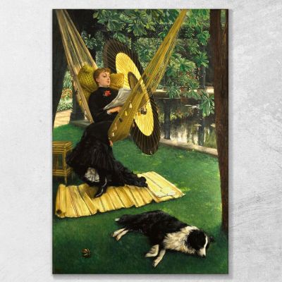 The Hammock James Tissot jts121 canvas print 