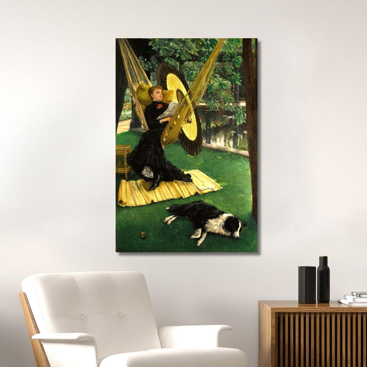 The Hammock James Tissot jts121 canvas print 