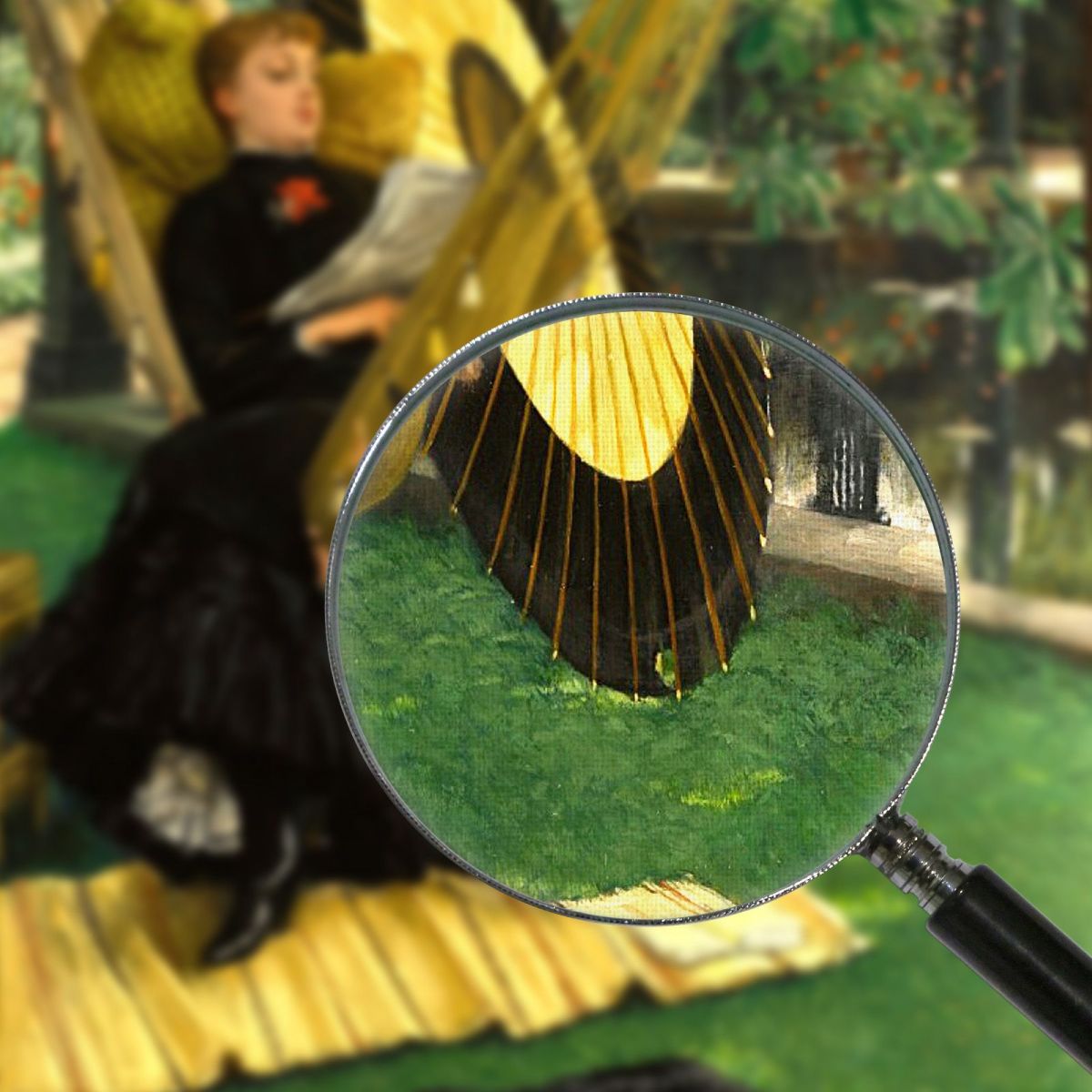 The Hammock James Tissot jts121 canvas print