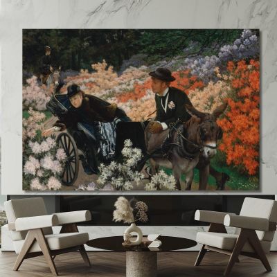 The Morning Ride James Tissot jts127 canvas print 